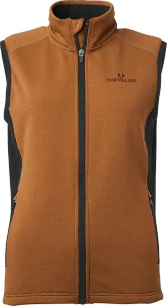Lenzie Fleece Vest Women Orange/Brown