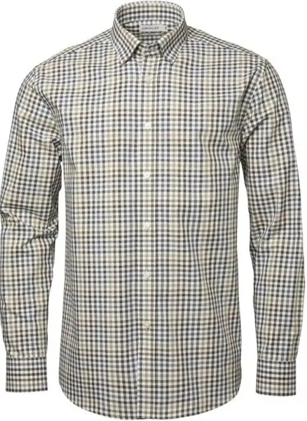 Belmont Regular Fit Shirt Men Leather Brown