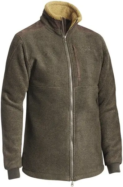 Milestone Fleece Cardigan Green Men Melange