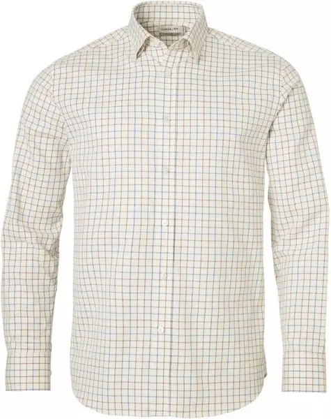Tealing Shirt Shooting Fit Men Spring Blue Checked