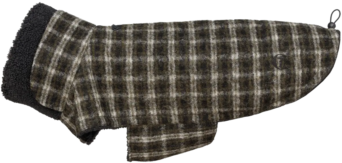 Dog Coat Brooklyn size 3-5 Plaid Green
