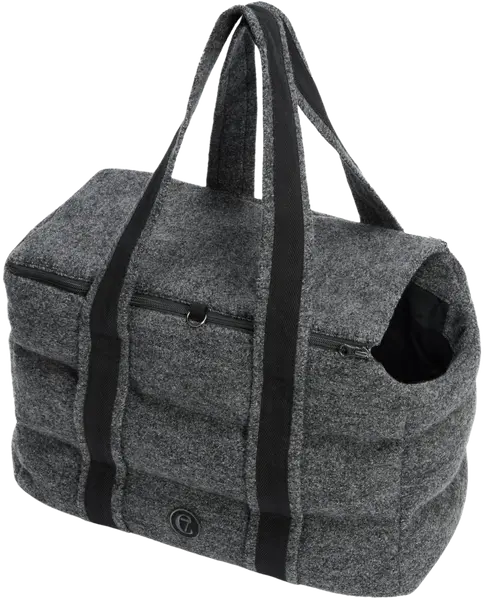 Dog Carrier Bergamo Wool M Granite