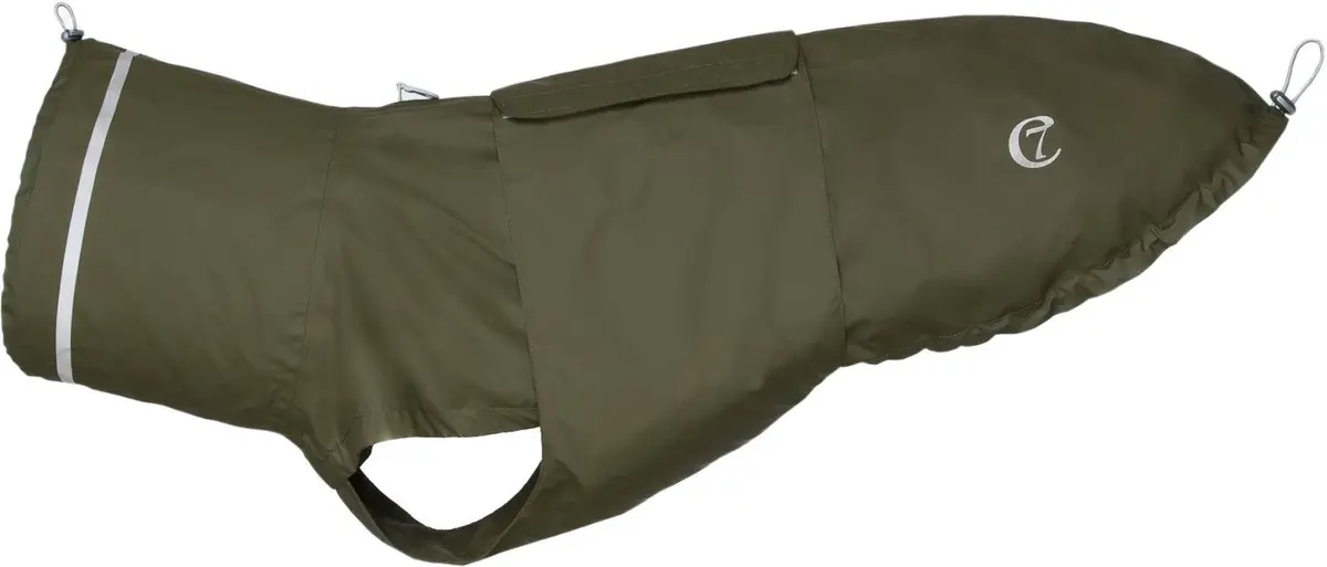Hamburg Dog Raincoat strl 4-5 Moss Green