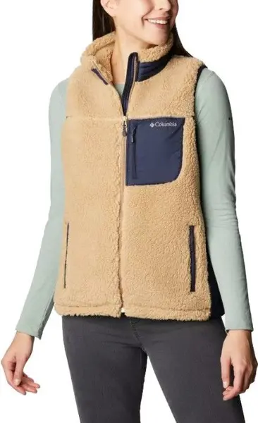 W's Archer Ridge Sherpa Fleece Vest Beach/Dark Nocturnal