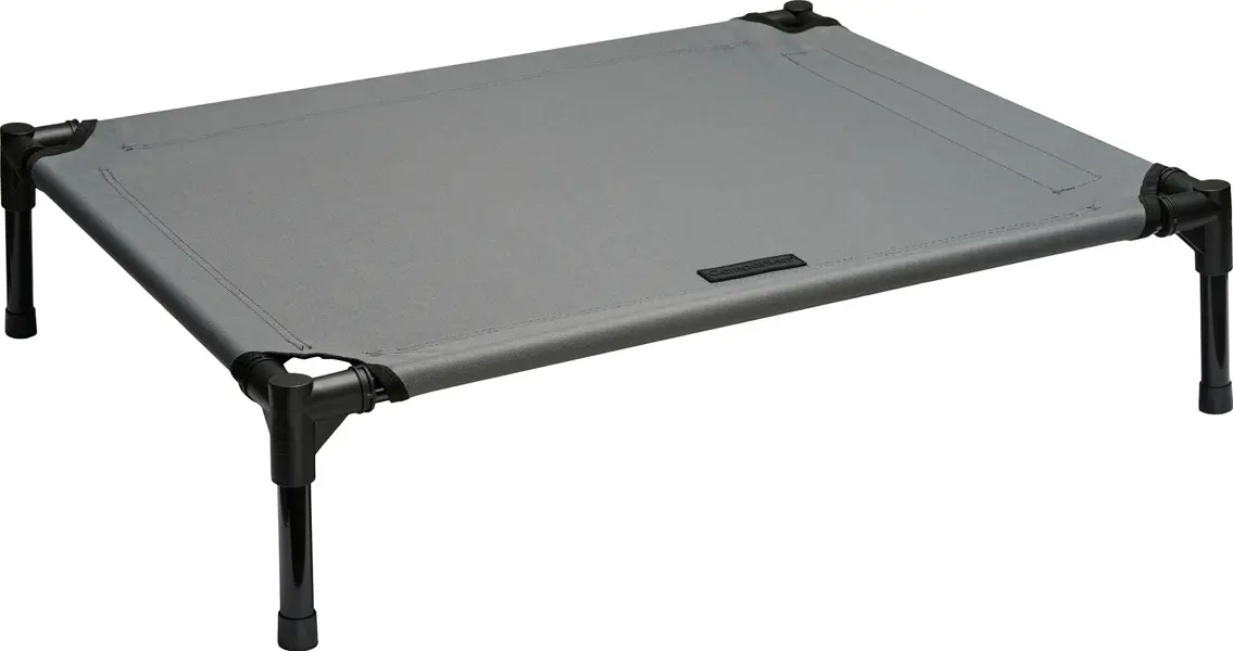Folded Camping Bed 76x61x18 cm Grey