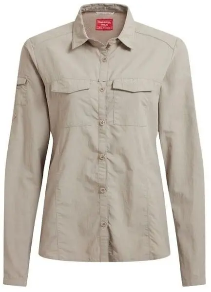 W's NosiLife Adventure Long Sleeved Shirt III Soft Mushroom