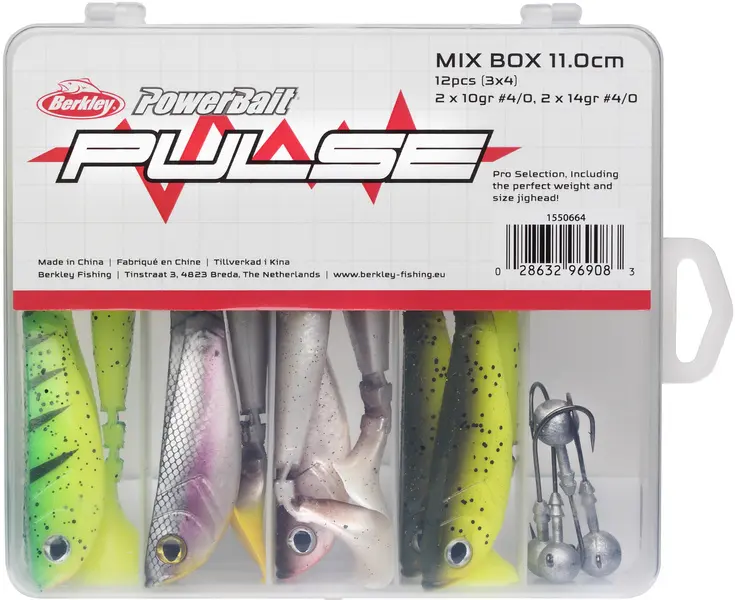 Pulse Shad Box 11cm Incl. Jigheads