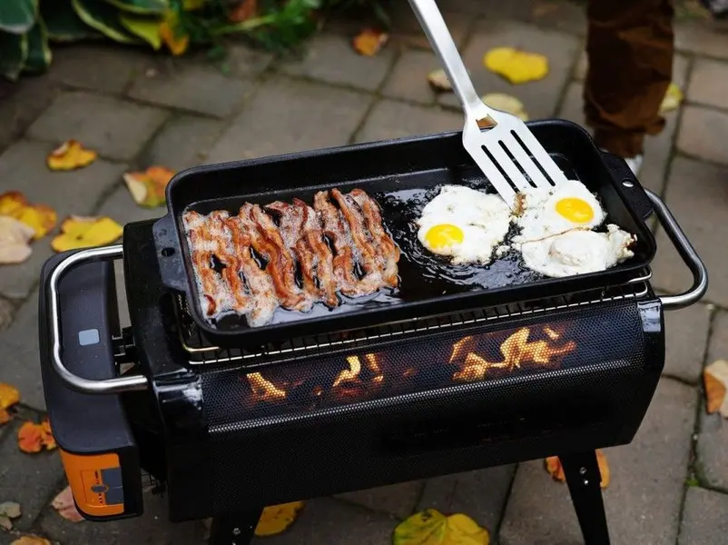 Firepit Griddle Svart