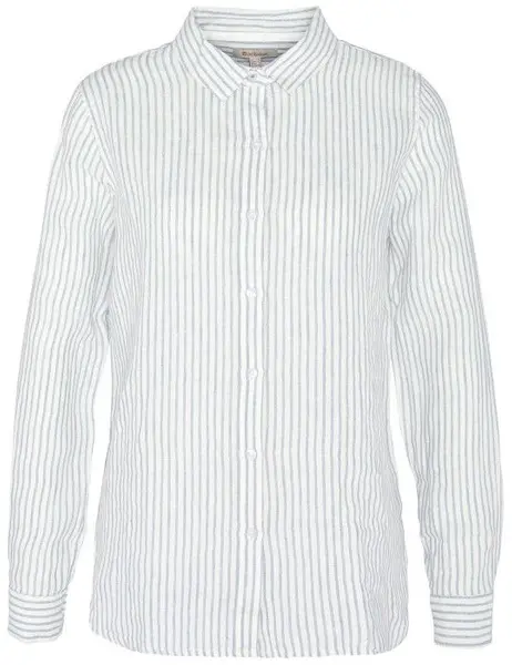 W's Marine Linen Shirt Chambray Stripe