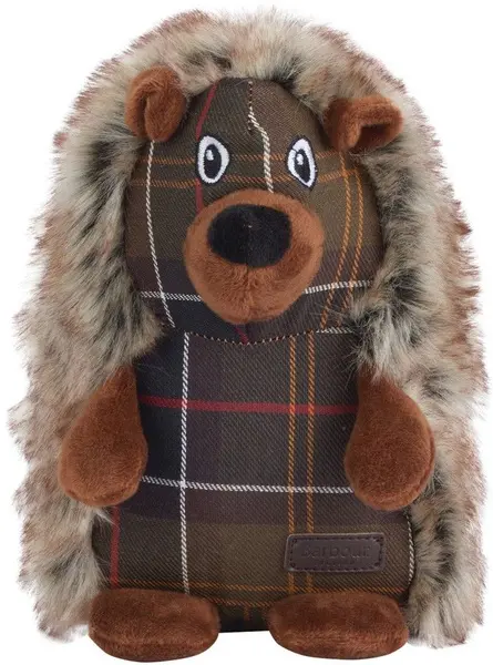 Dog Hedgehog Toy Brown/Tartan