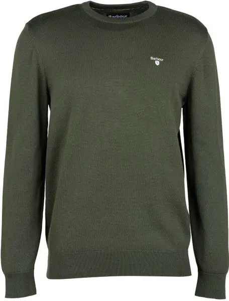 M's Organic Crew Neck Dark Olive