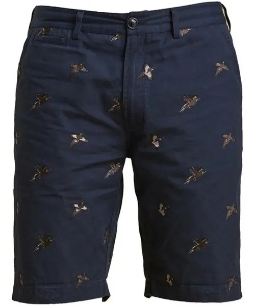 M's Feature Emb Shorts Navy