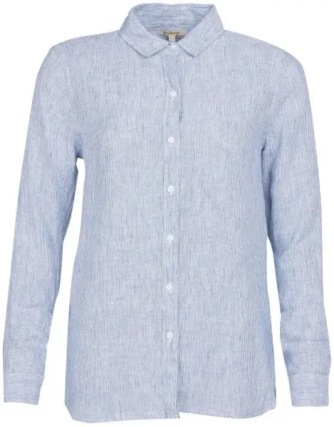 W's Marine Linen Shirt Navy/White