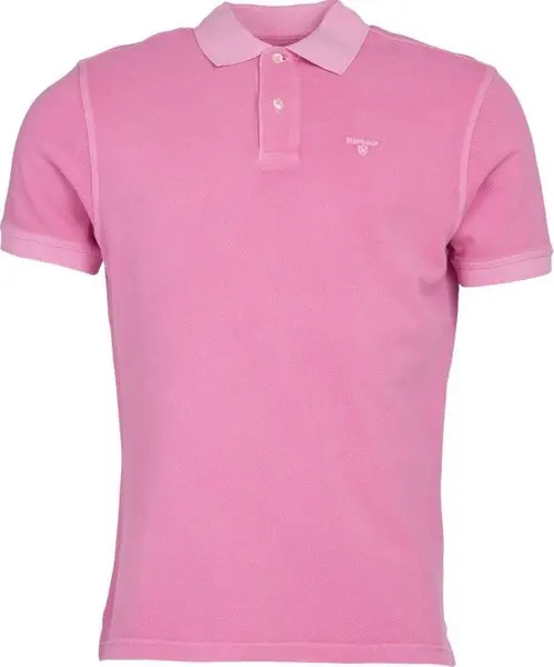 M's Washed Sports Polo Mauve