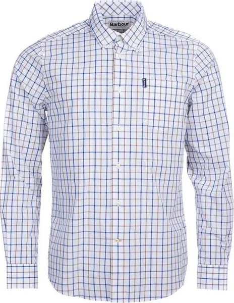 M's Tattersall 13 Shirt Tailored Fit Sandstone