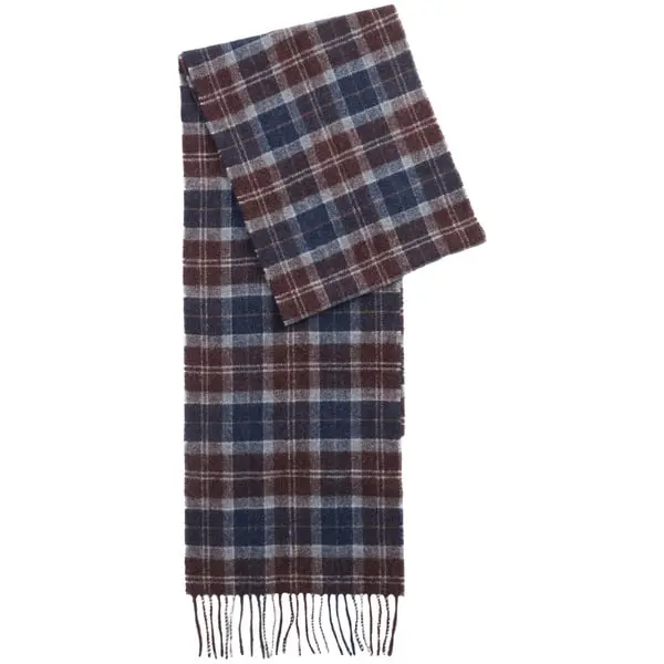 Tartan Lambswool Scarf Midnight Oak Tartan