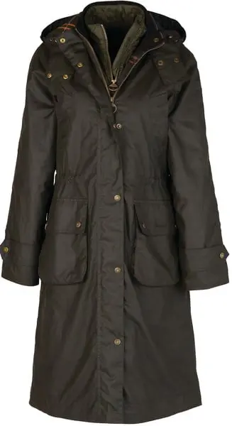W's Long Cannich Wax Jacket Olive/Classic