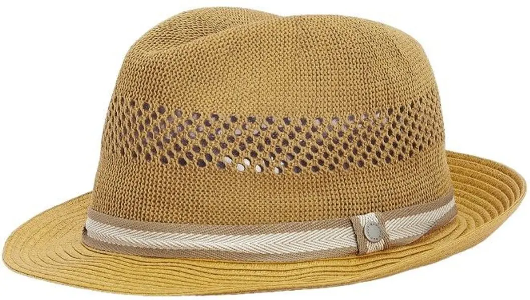 M's Craster Trilby Summer Hat Dark Tan