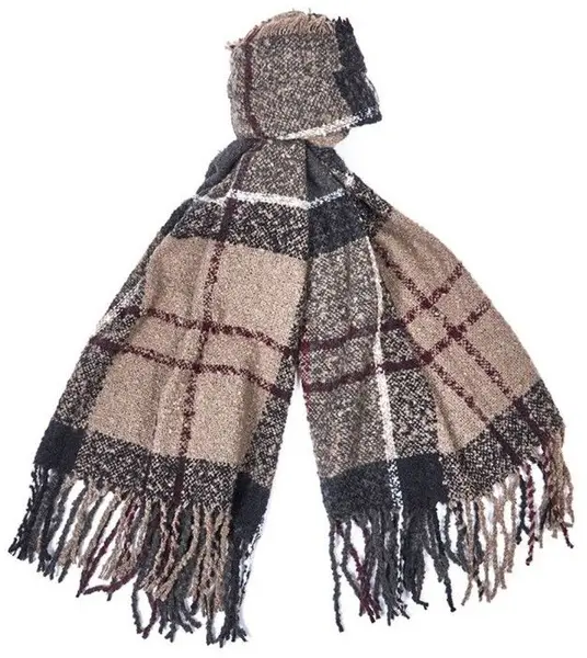 Tartan Boucle Scarf Winter Dress Tartan