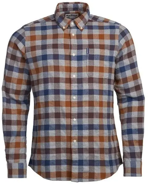 M's Country Check 5 Tailored Shirt Copper