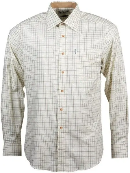 M's Field Tattersall Country Shirt Green/Brown