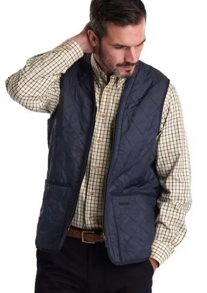 M's Polarquilt Waistcoat/Zip-In Liner Navy