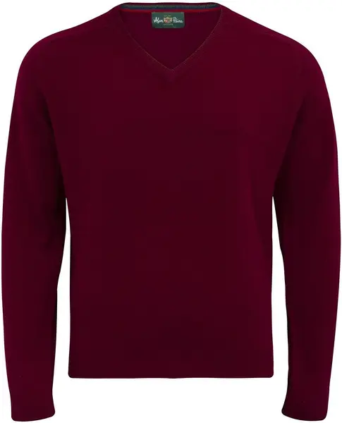 Streetly V-Neck Pullover Bordeaux