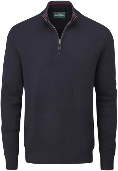 M's Streetly 1/2 Zip Mock Neck Navy
