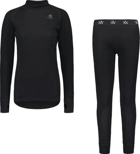 W's Merino Top + Bottom Black