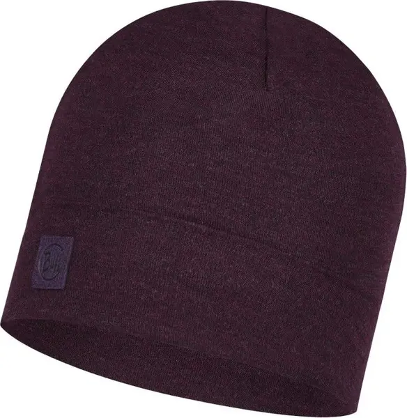 Heavyweight Merino Wool Hat Deep Purple