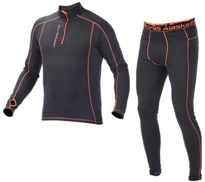 Mellomplagg Stretch Fleece UX 220g Charcoal/Orange