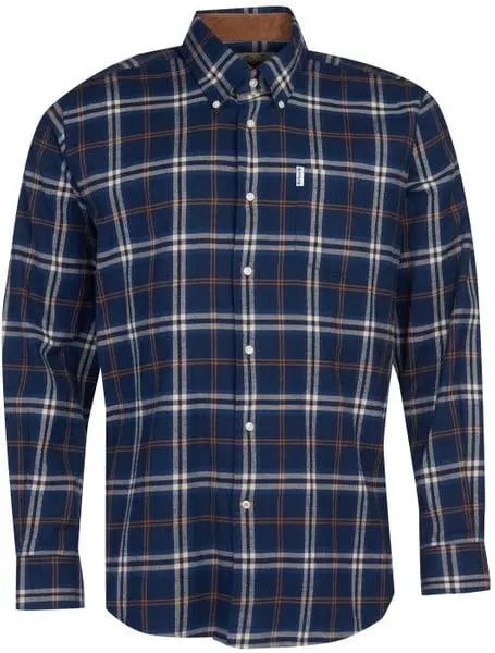 M's Country Check 20 Regular Shirt Blue
