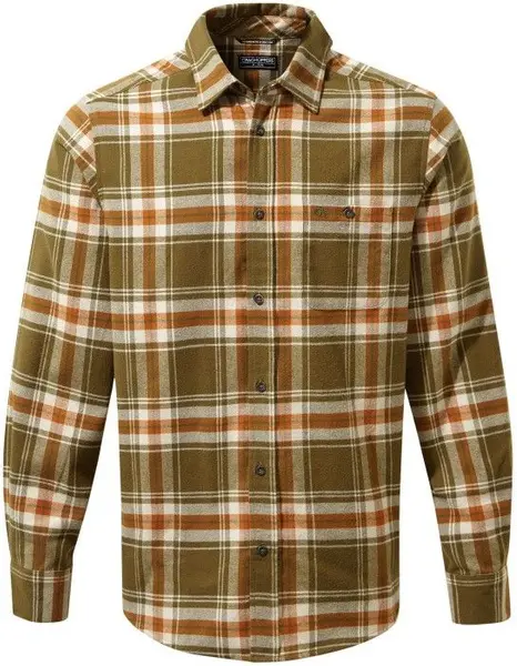 M's Wilmot Long Sleeved Shirt Woodland Green Check