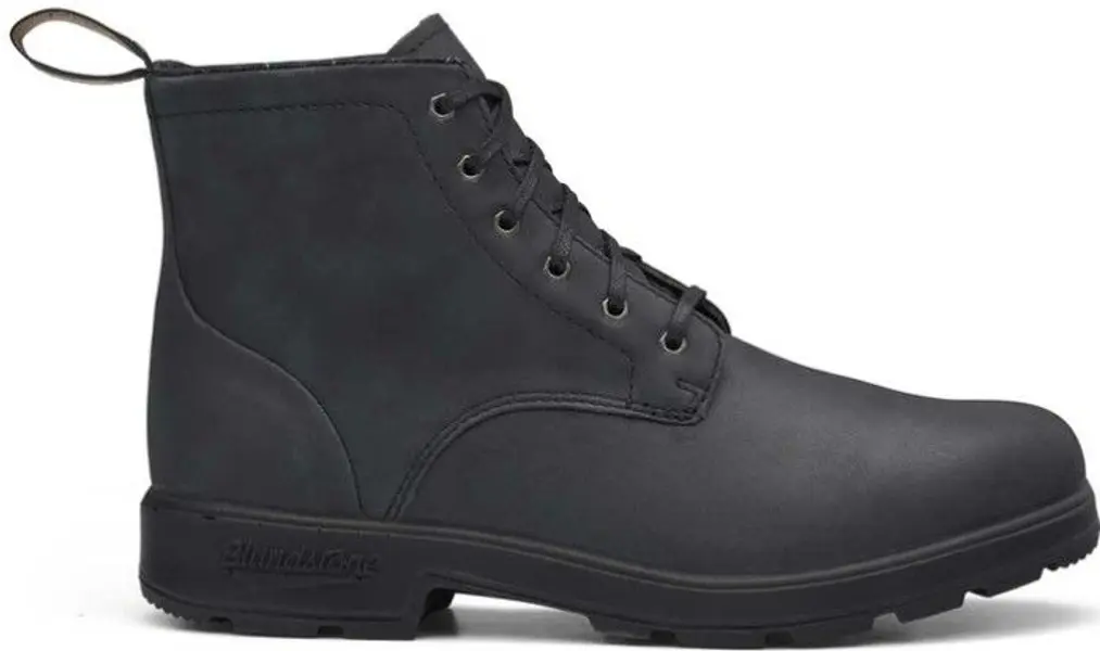 Lace Up Leather Boot 1931 Unisex Rustic Black