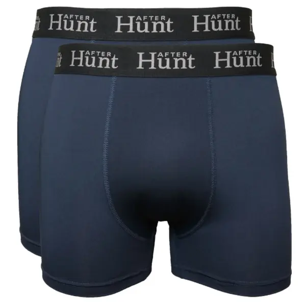 Mens Boxer Underwear Short 2-pack Dark Blue