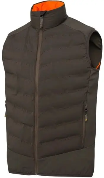 M's Bezoar Hybrid Vest Brown Bark