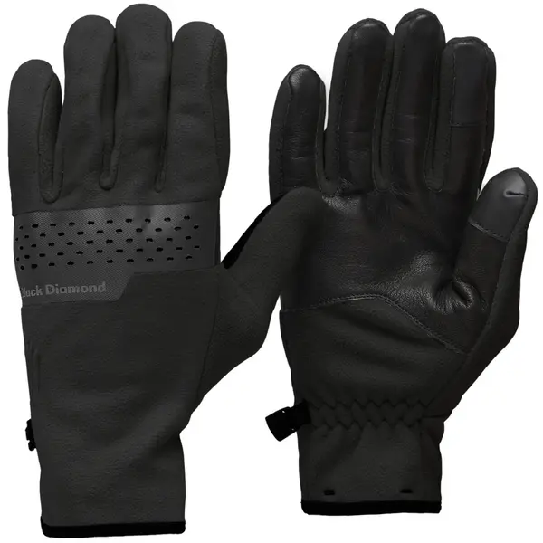 Diamond Alpine Fleece Gloves Black