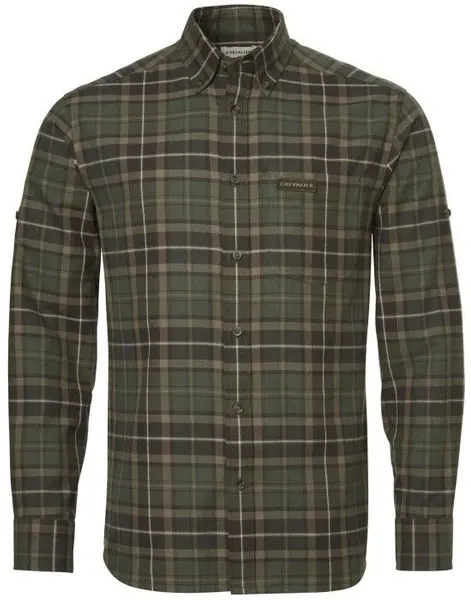 M's Teal Light Flannel Shirt Hemlock Green Checked