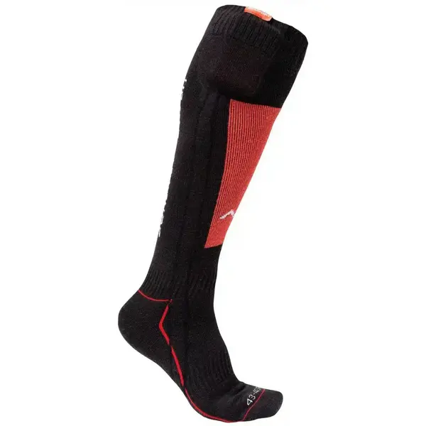 Heated Technical Socks w/battery V2 Red/Black