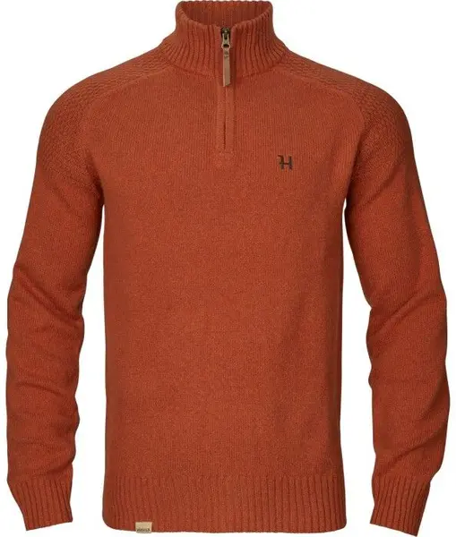 M's Vincent Merino Half Zip Pullover Bombay Brown
