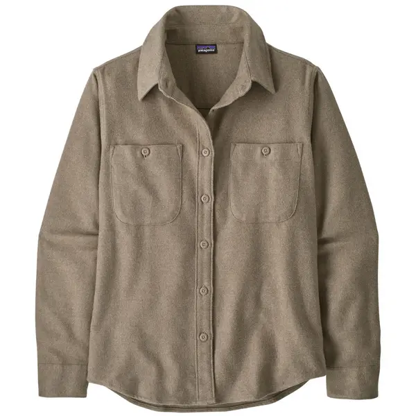 W's Fjord Flannel Shirt Whole Weave: Seabird Grey