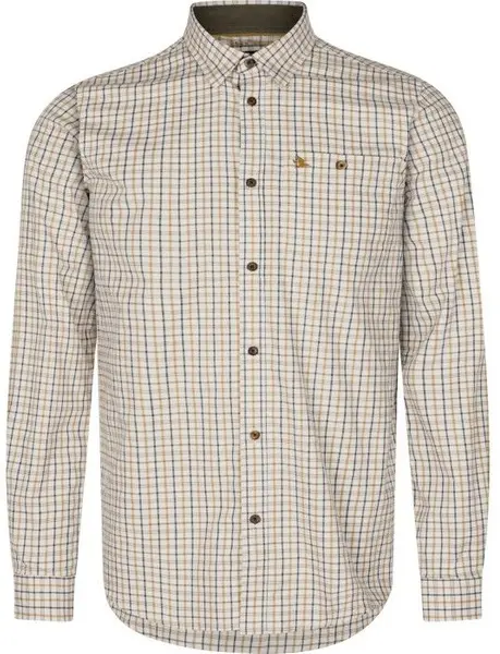 M's Oxford Shooting Shirt Classic Blue/Classic Brown Check