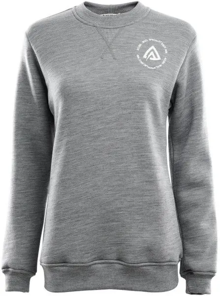 Aclima W's FleeceWool Crew Neck Grey Melange