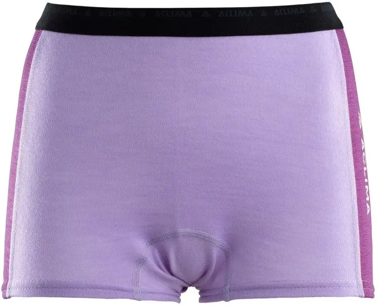 Aclima W's WarmWool Boxer Shorts Purple Rose / Sunset Purple