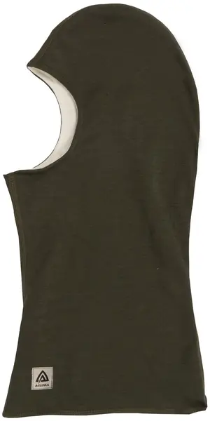 Balaclava Vendbar 2-lags oliven / natur