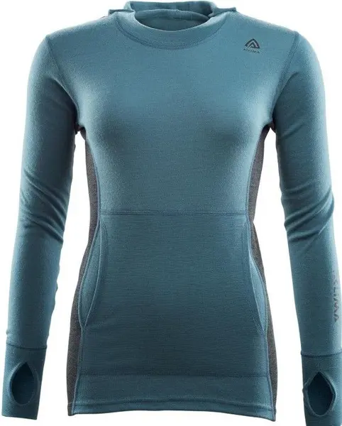 Warmwool Hood Sweater Woman Tapestry/ Marengo