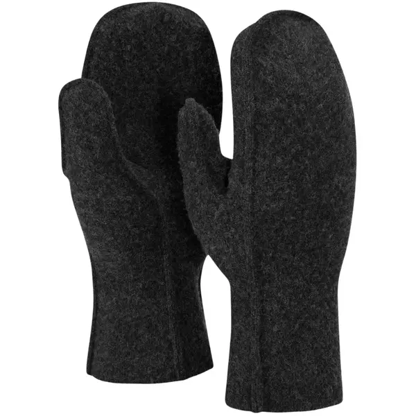 Reborn Felted Mittens Dark Grey Melange