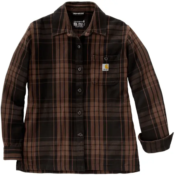 Carhartt W's Loose Fit Twill Plaid Shirt Black
