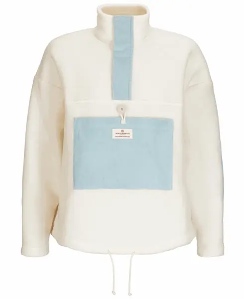 V-Bond Cord Fleece Womens Natural/Blue Sky