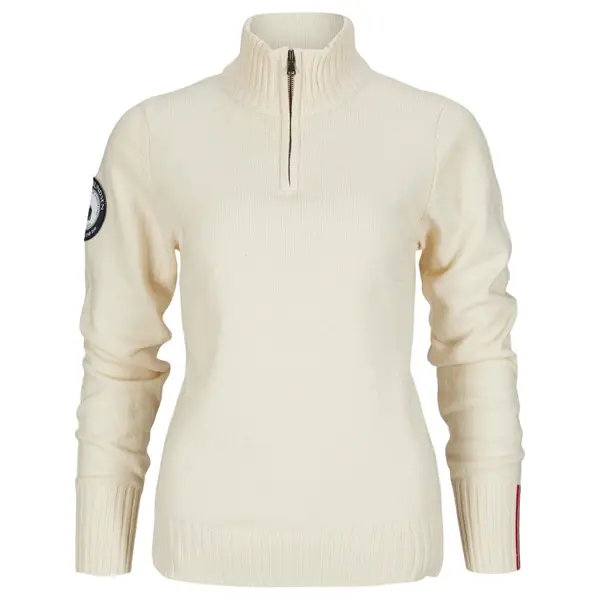 Deck Half Zip Womens Oatmeal